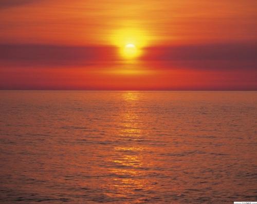 夕阳下的黄昏